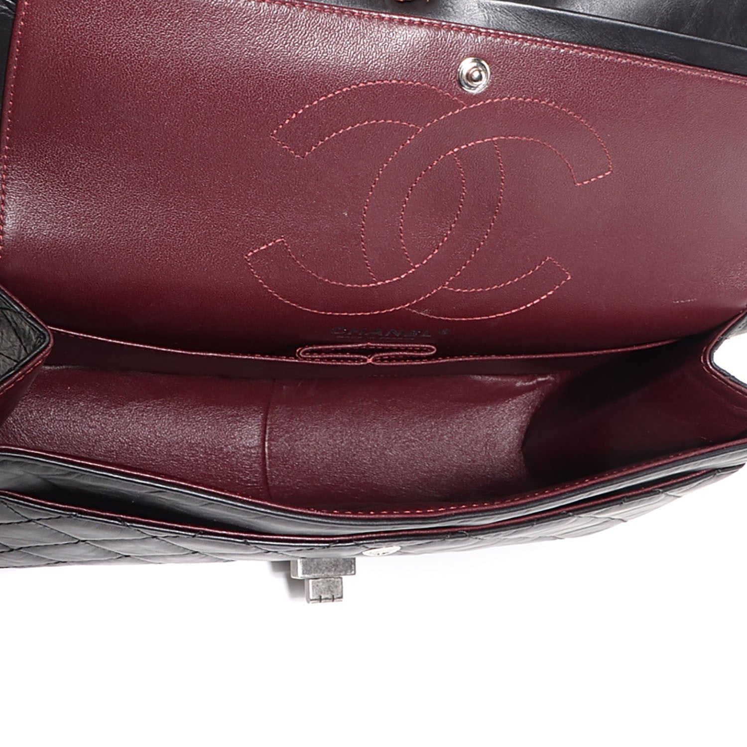 Chanel Aged Calfskin Quilted 2.55 Reissue 226 Flap Black 6 of 10