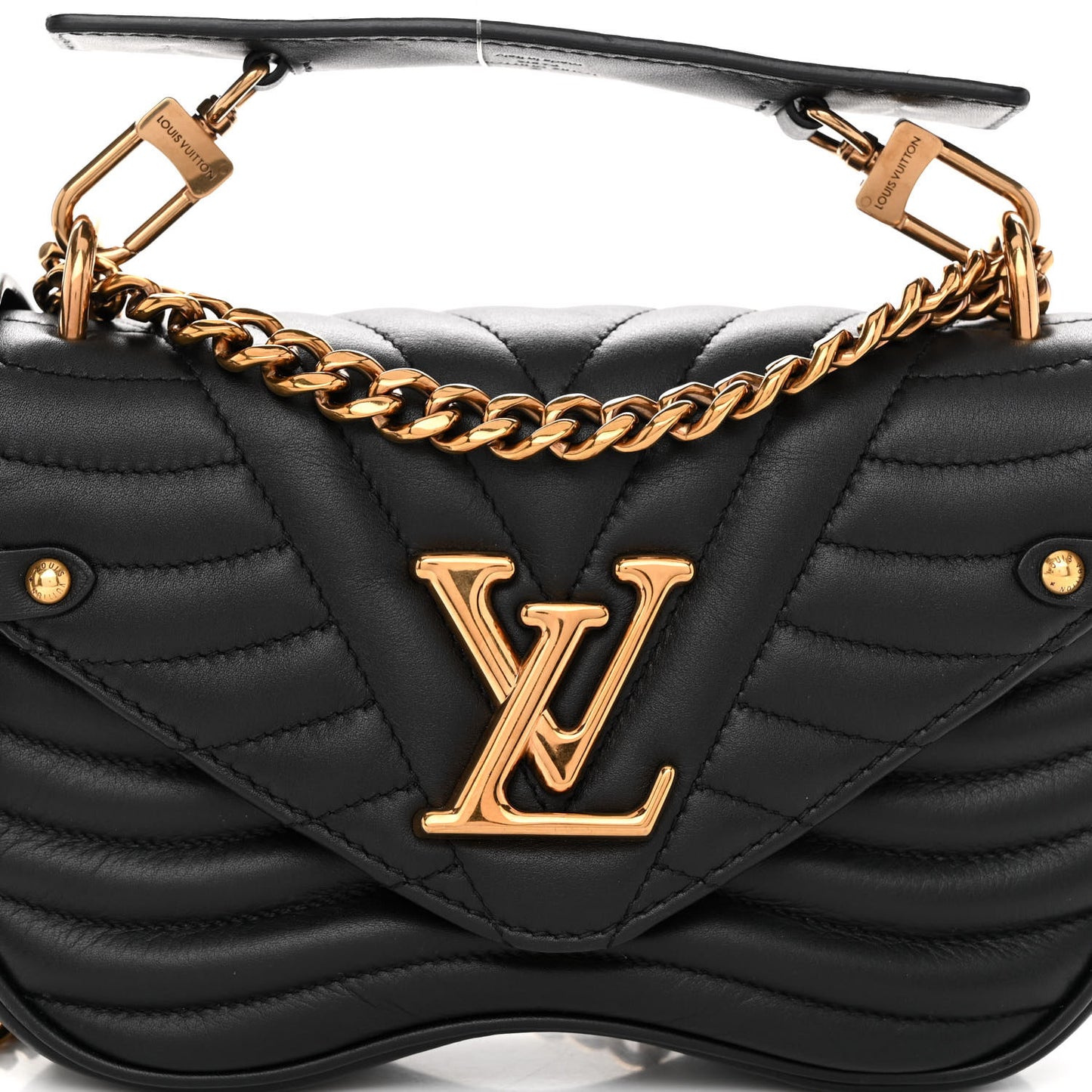 Calfskin New Wave Chain MM Black