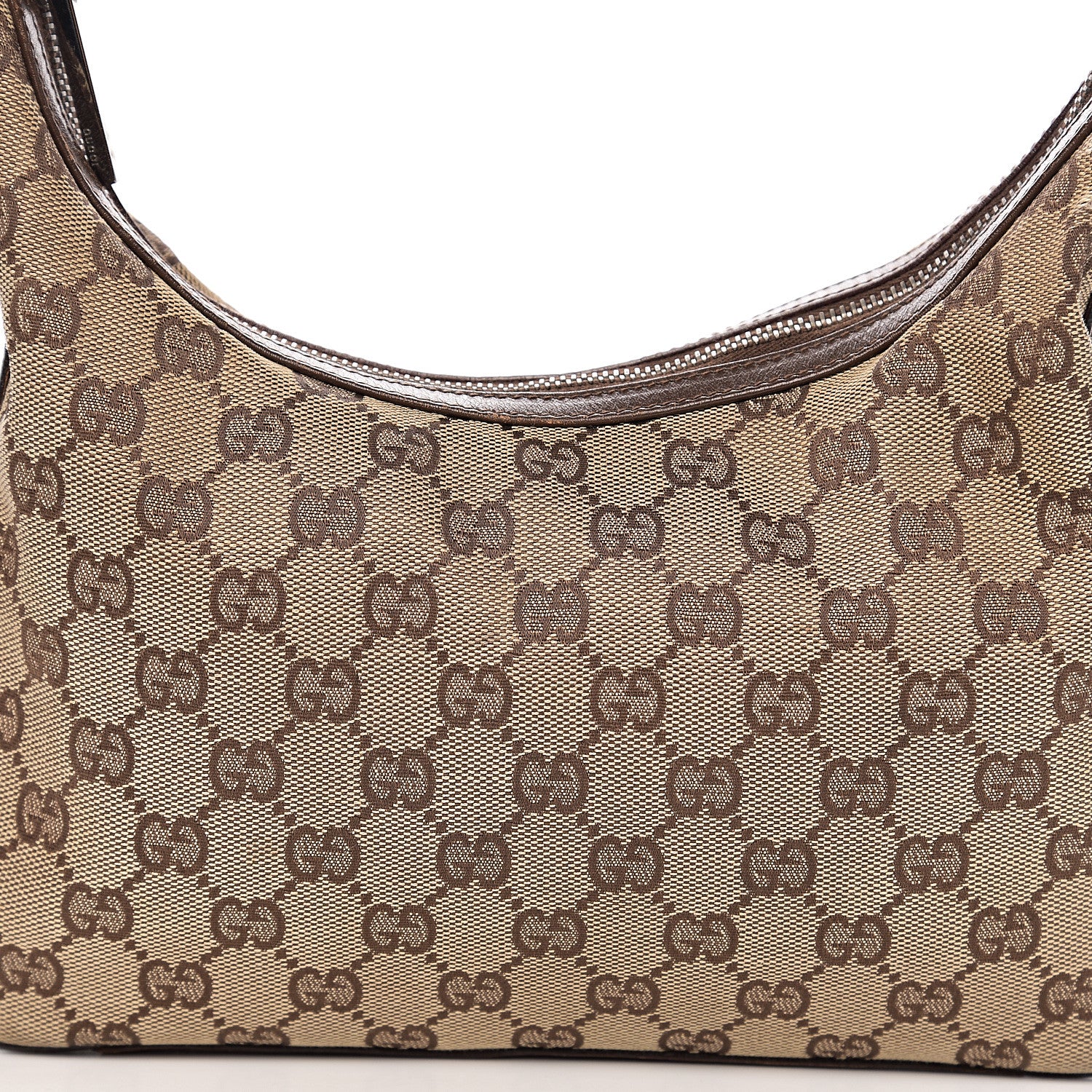 Gucci Monogram GG Small Clasp Hobo Brown 13 of 15