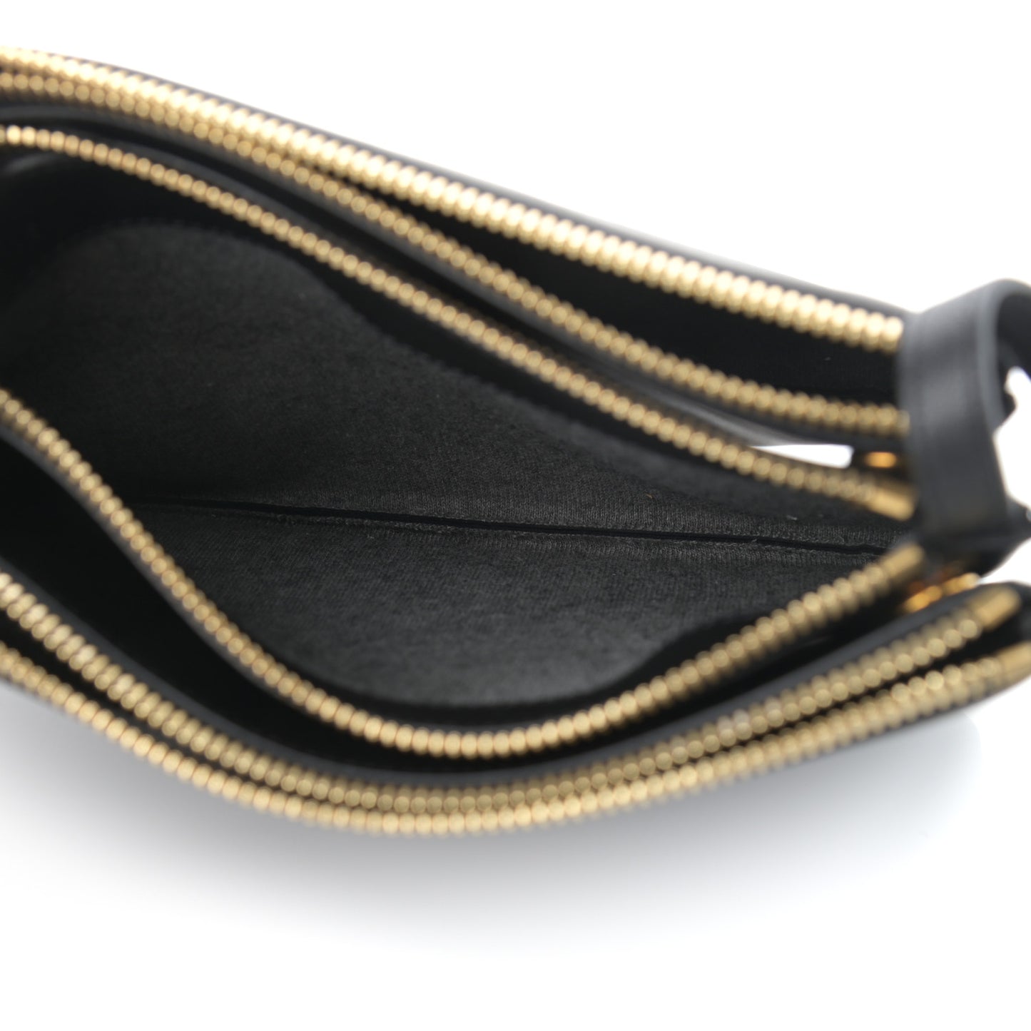 Lambskin Small Trio Crossbody Bag Black