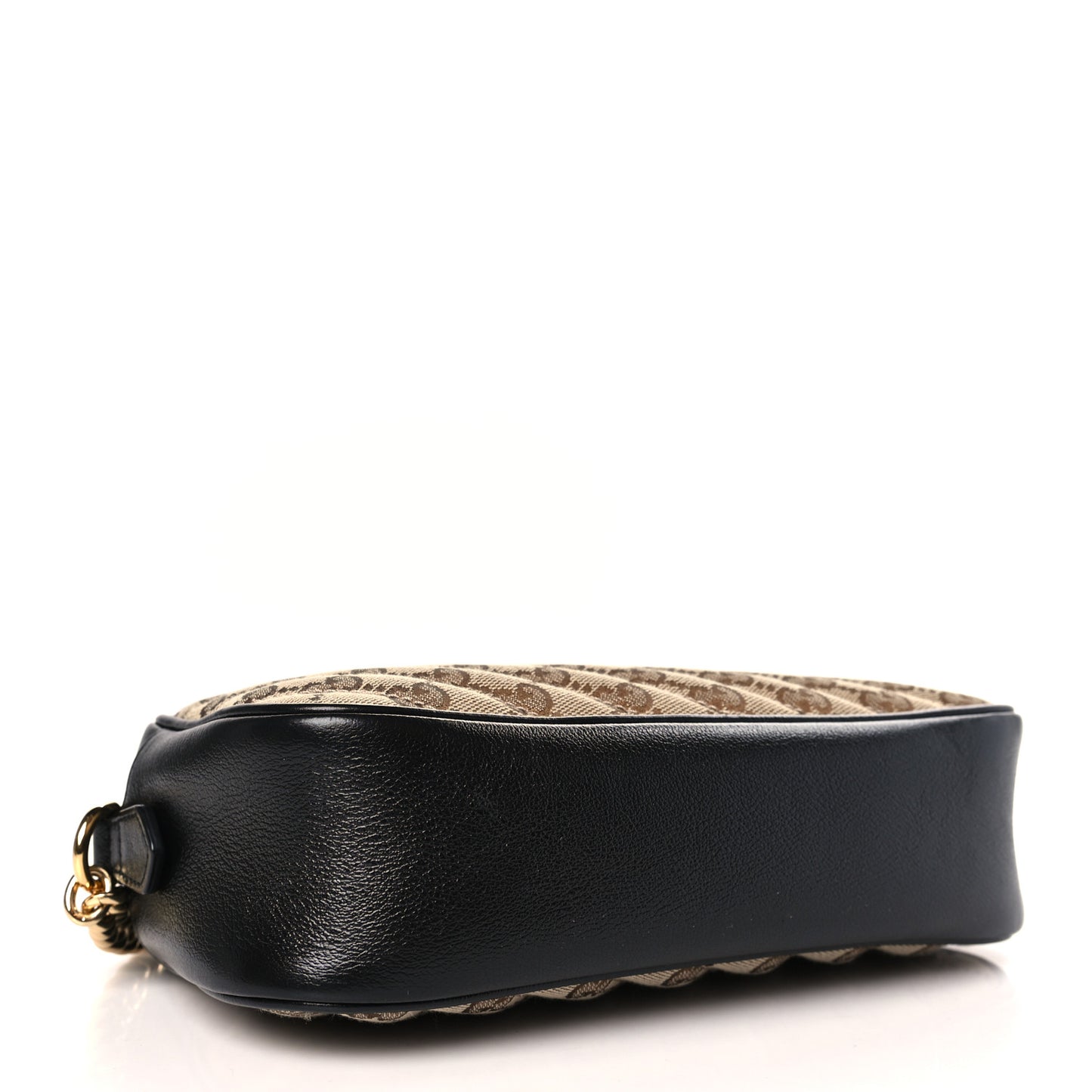 Monogram Matelasse Diagonal Small GG Marmont Chain Shoulder Bag Beige Black