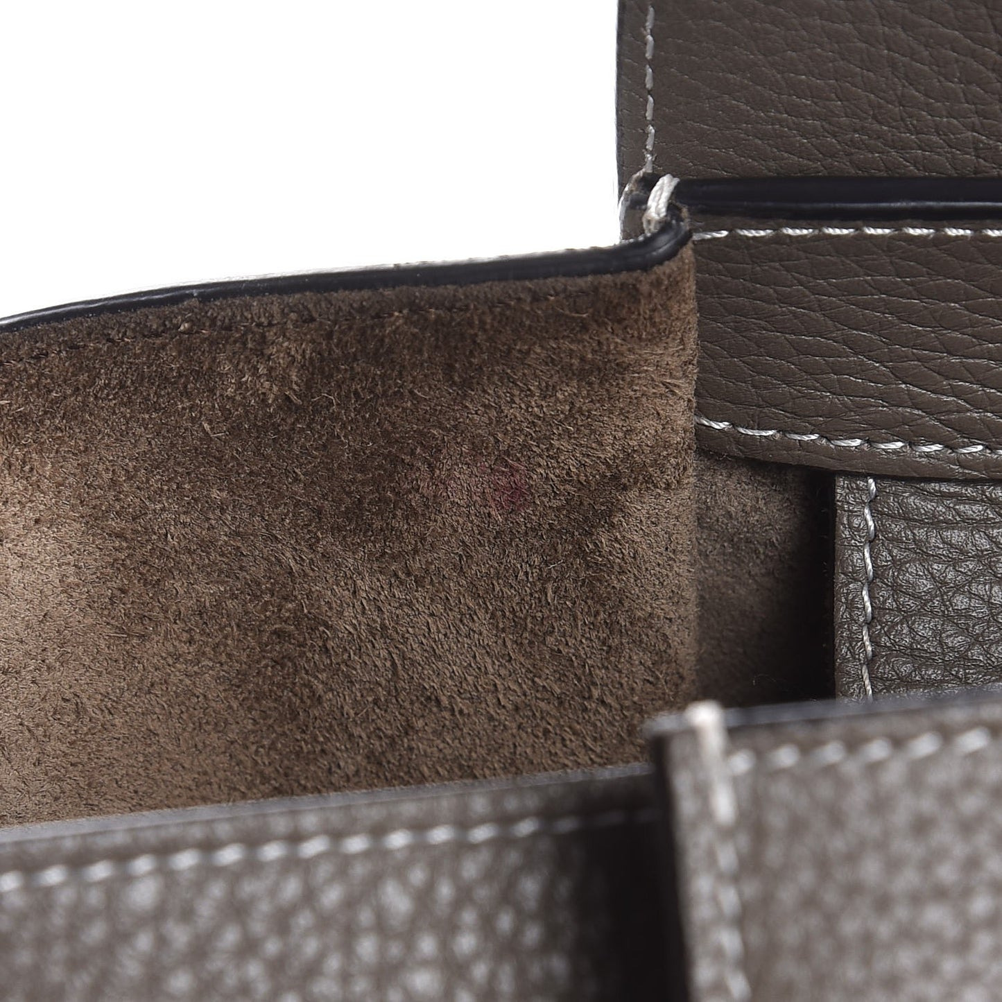 Drummed Calfskin Mini Luggage Souris