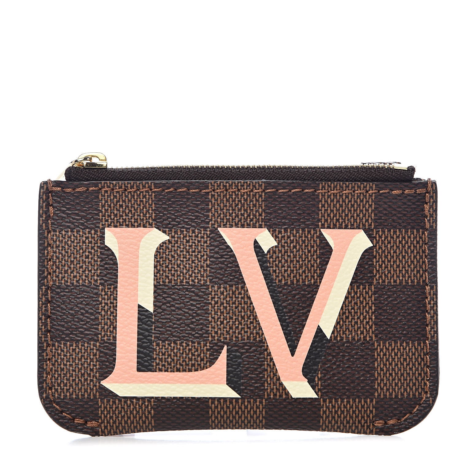 Louis Vuitton Damier Ebene Belmont Pochette Venus Pink 1 of 7