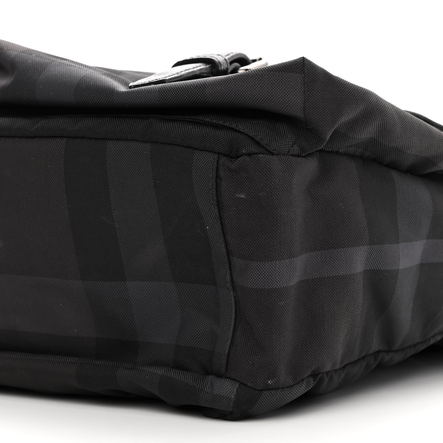 Burberry Nylon Jacquard Beat Check Sundorine Messenger Bag Black 10 of 10