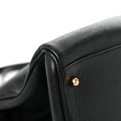 Chanel Caviar XL Weekender Bag Black 10 of 17
