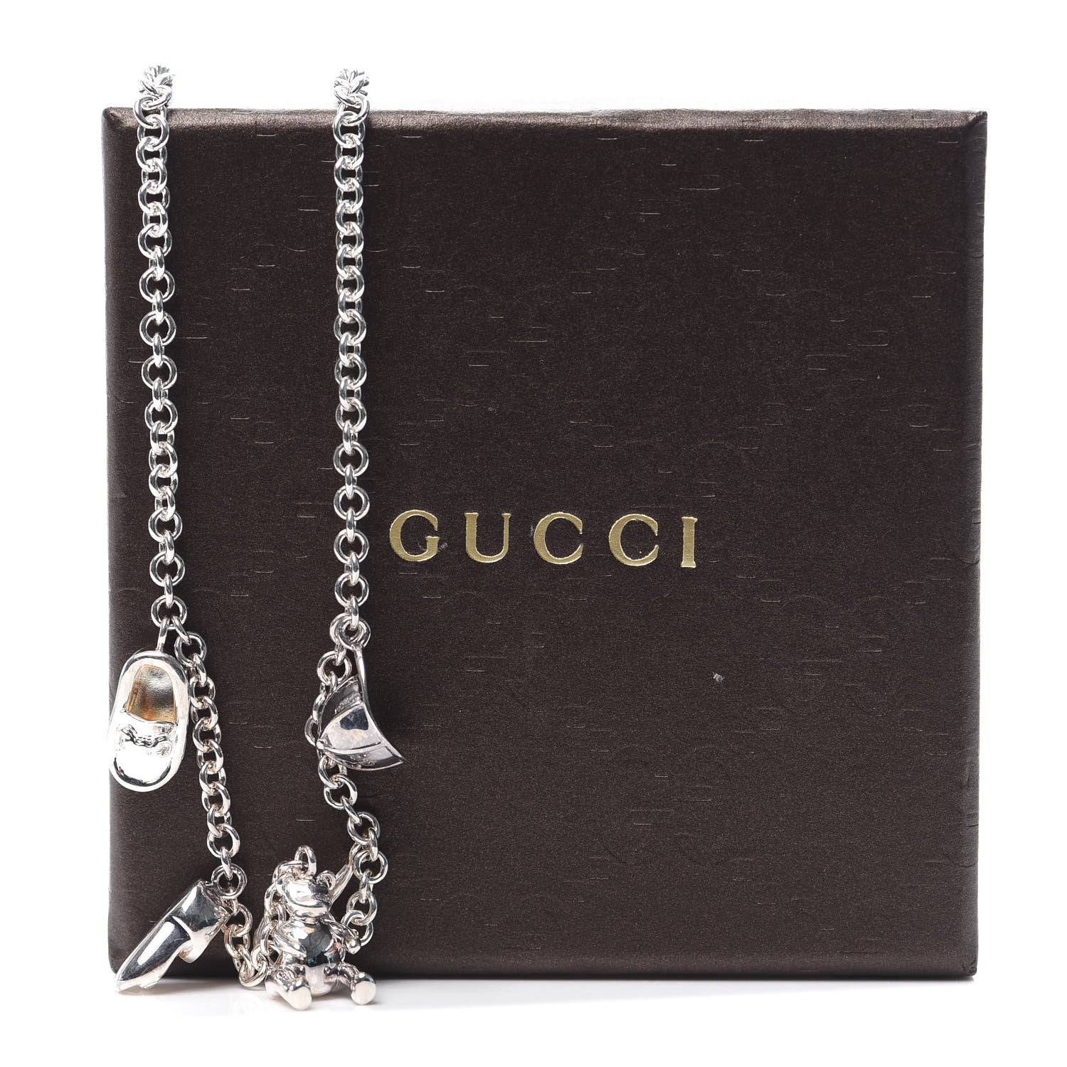 Gucci Sterling Silver Baby Charm Necklace 8 of 8