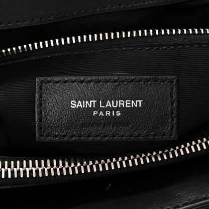 Saint Laurent Calfskin Y Quilted Monogram Large Loulou Chain Satchel Black 6 of 11