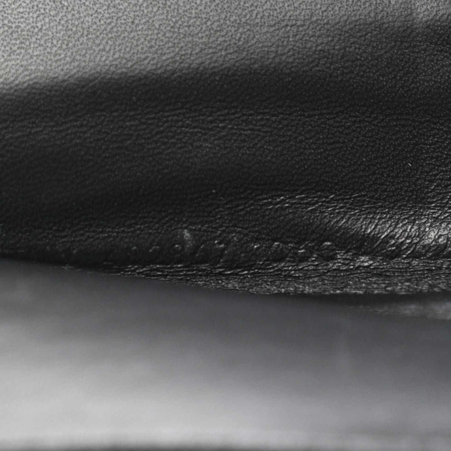 Lambskin Allover Logo Vertical Card Case Black