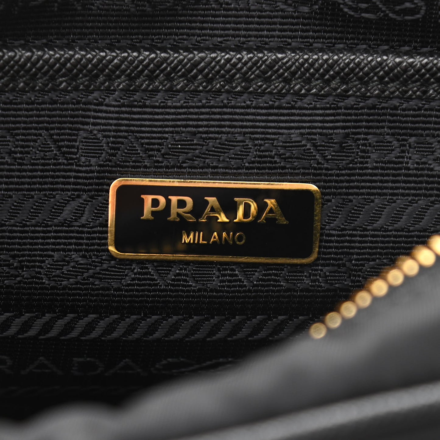 Nylon Saffiano Double Zip Camera Bag Black