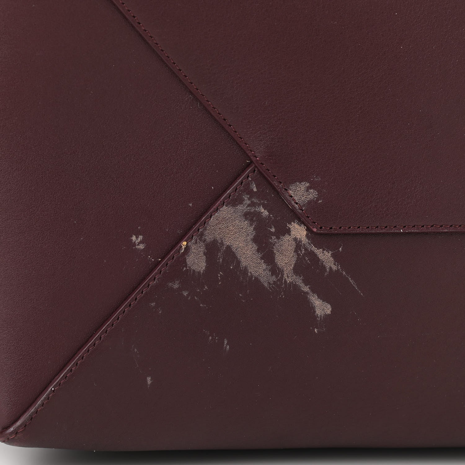 Celine Smooth Calfskin Small Belt Cabas Phantom Burgundy 11 of 13