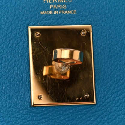 Hermes Evercolor Kelly Retourne 28 Bleu Zanzibar 17 of 17