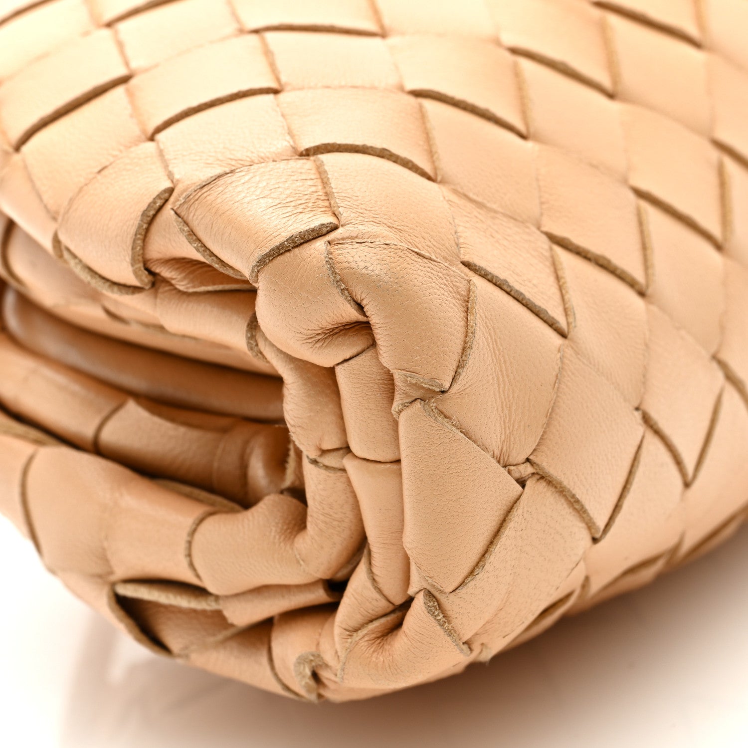 Bottega Veneta Nappa Intrecciato The Mini Pouch Almond 6 of 7