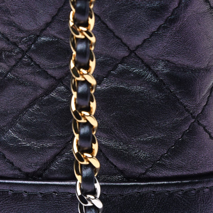 Chanel Iridescent Aged Calfskin Quilted Medium Gabrielle Hobo Black 9 of 17