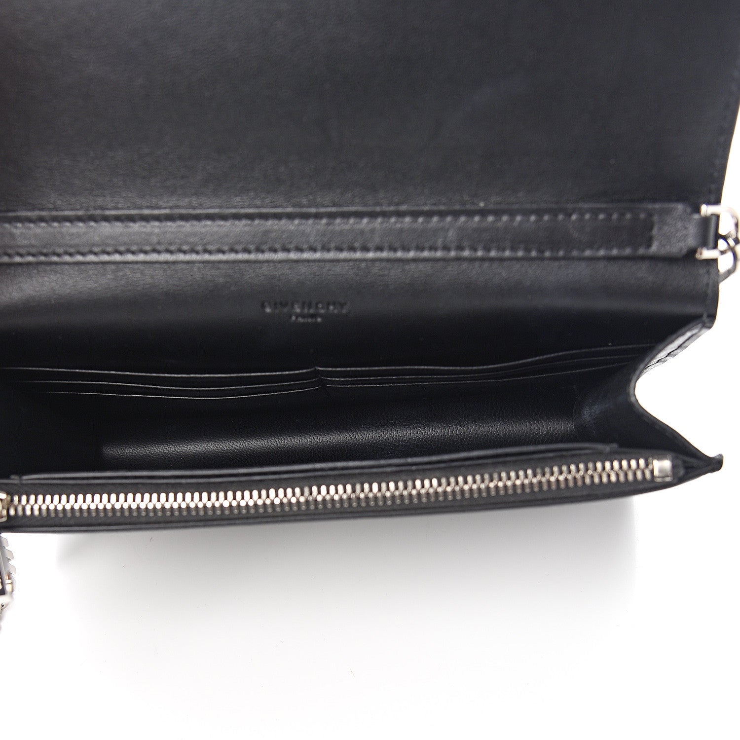 Givenchy Calfskin Star Pandora Chain Wallet Black 5 of 10