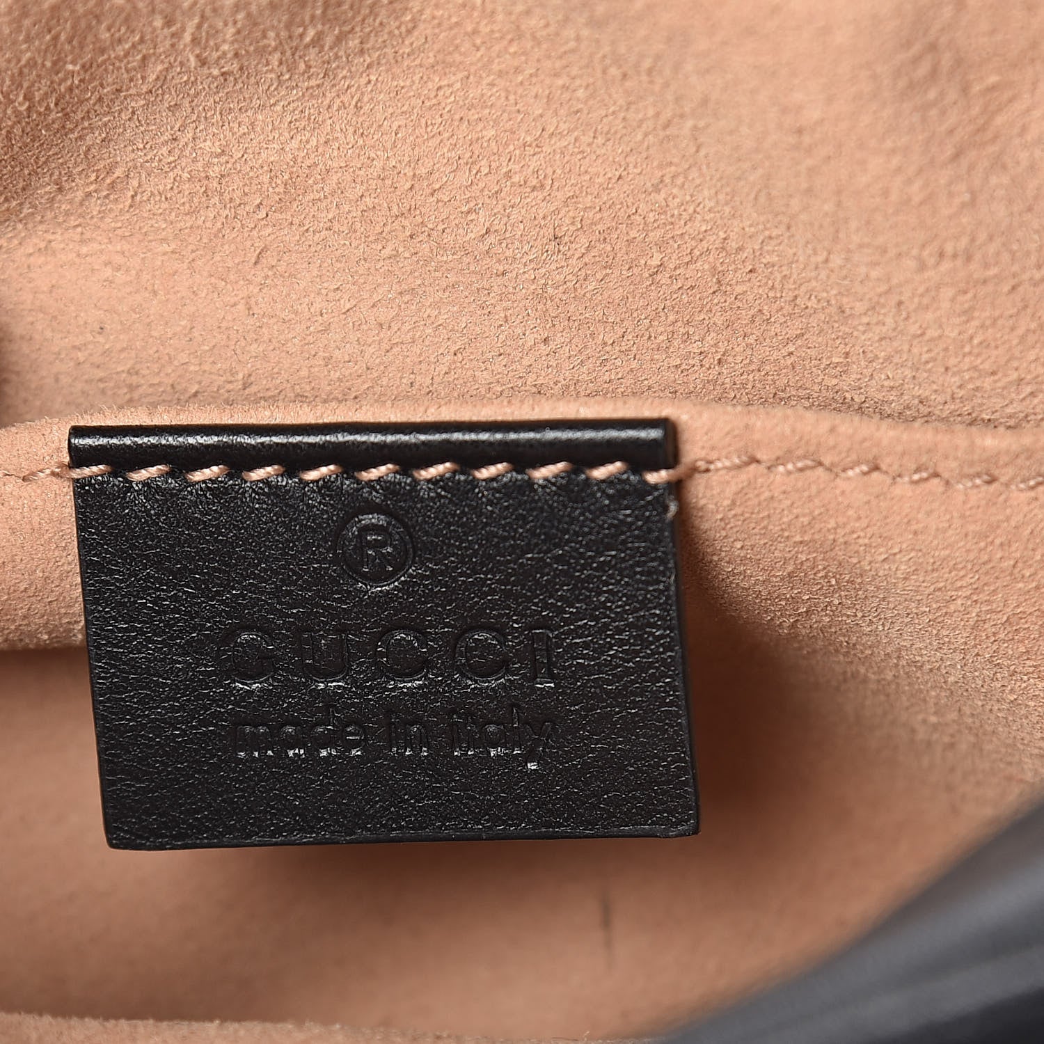 Gucci Calfskin Matelasse GG Marmont Belt Bag 85 34 Black 6 of 10
