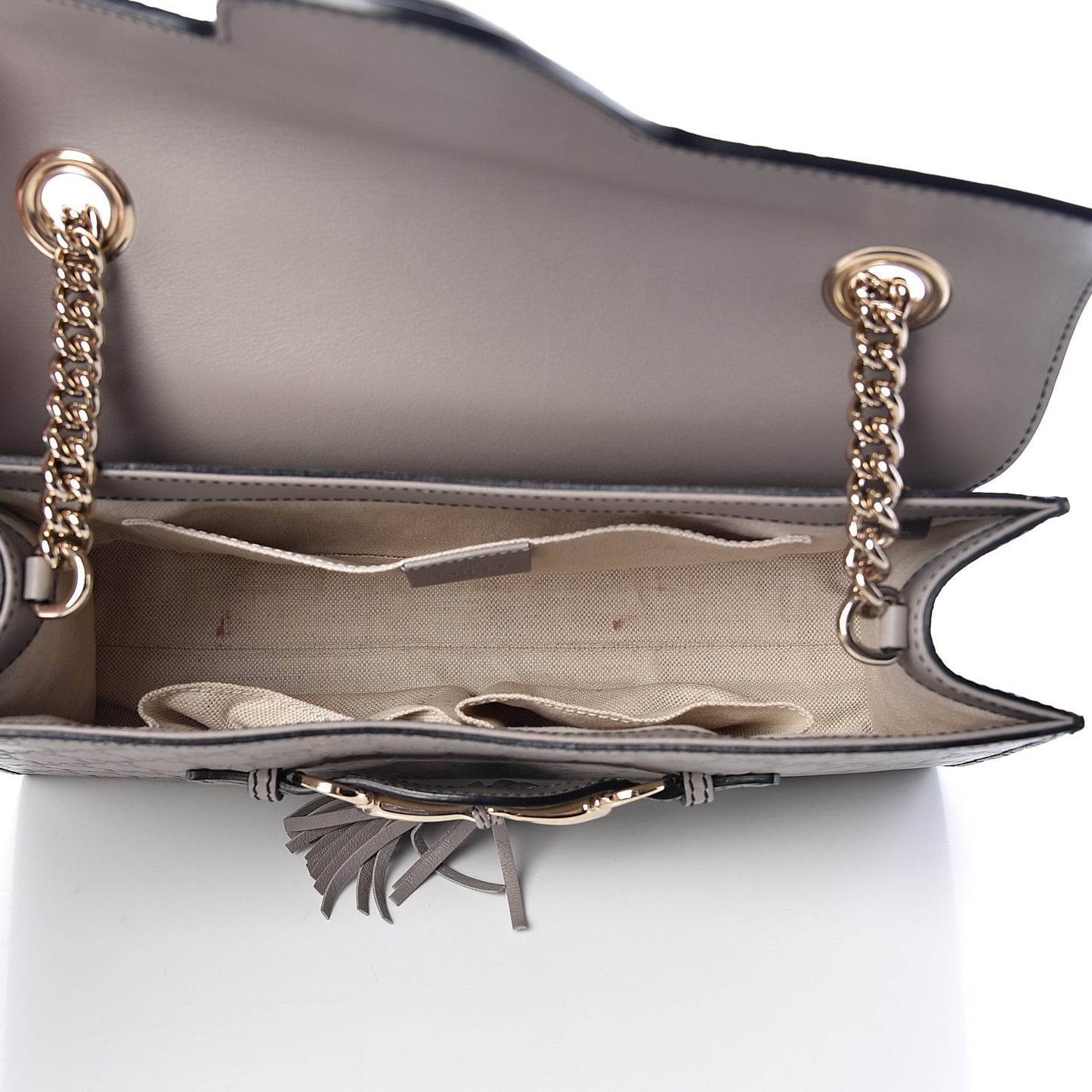 Soft Guccissima Medium Emily Chain Shoulder Bag Storm Grey