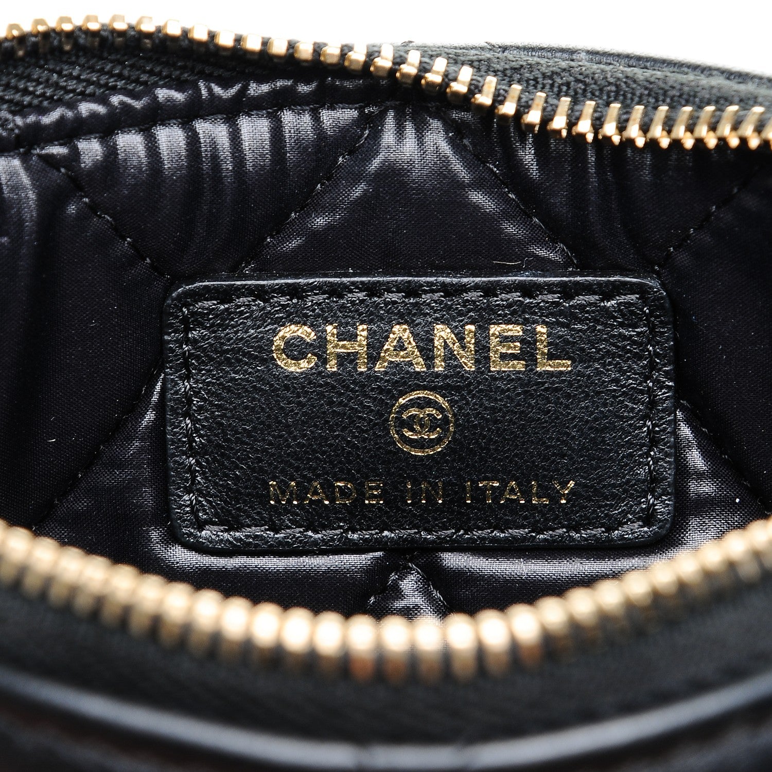 Chanel Lambskin Quilted Small Casino Cosmetic Case Black 6 of 7