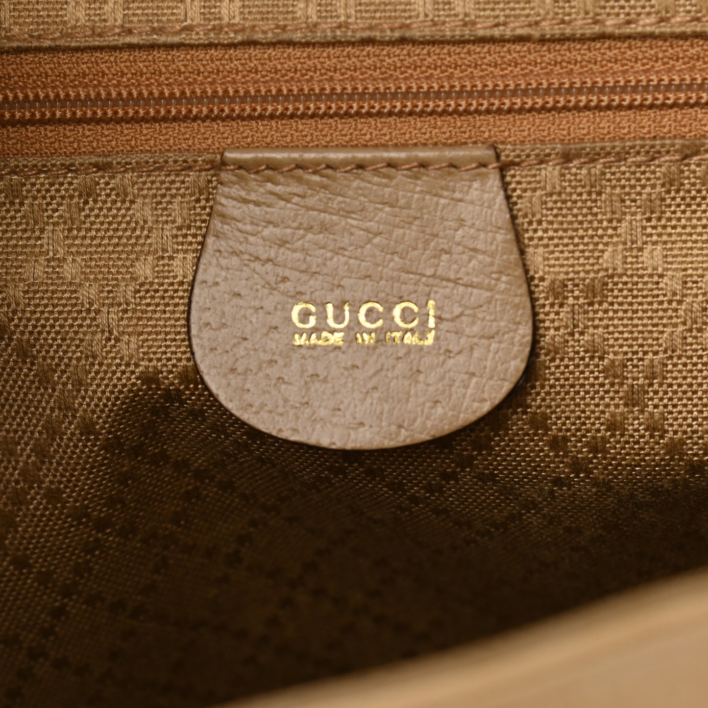 Calfskin Bamboo Backpack Beige