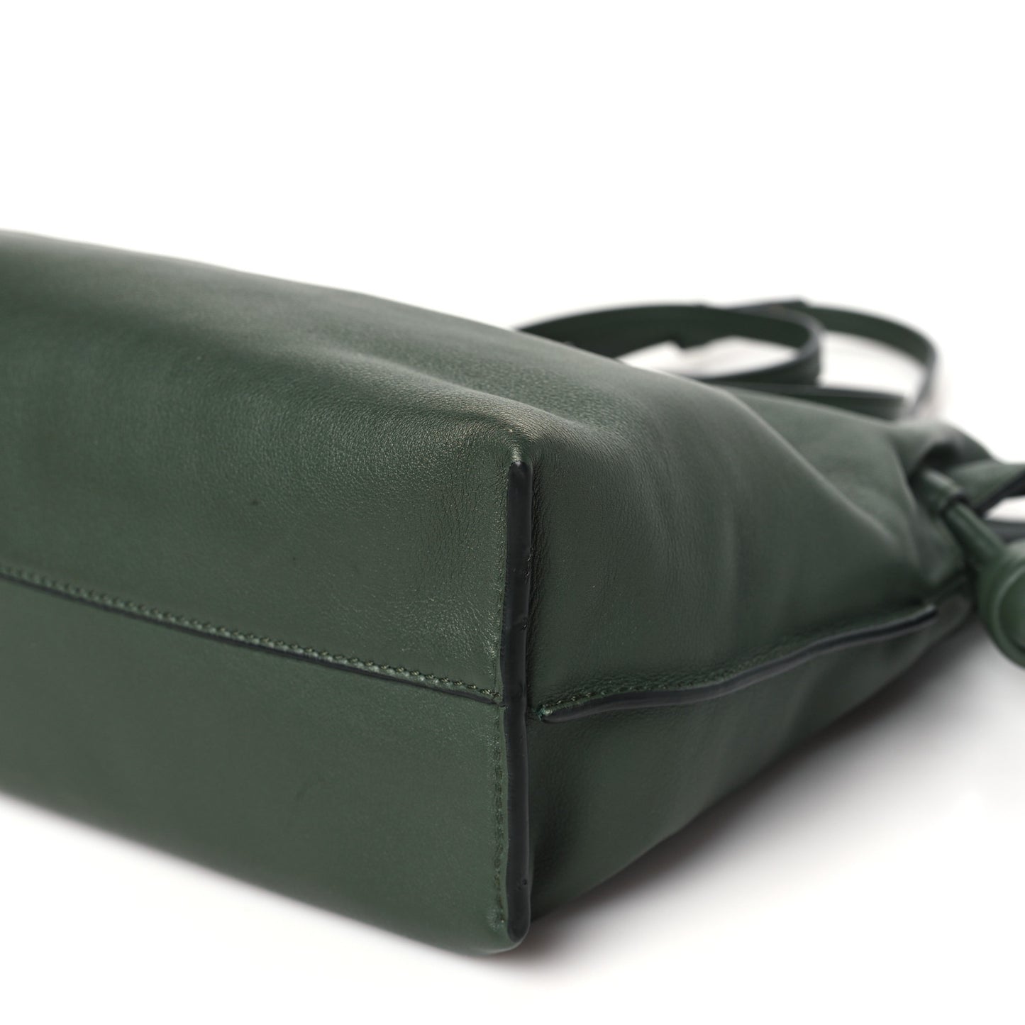 Nappa Flamenco Knot Clutch Vintage Khaki