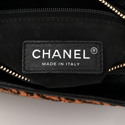 Chanel Knit Calfskin Small Gabrielle Hobo Black Multicolor 6 of 11