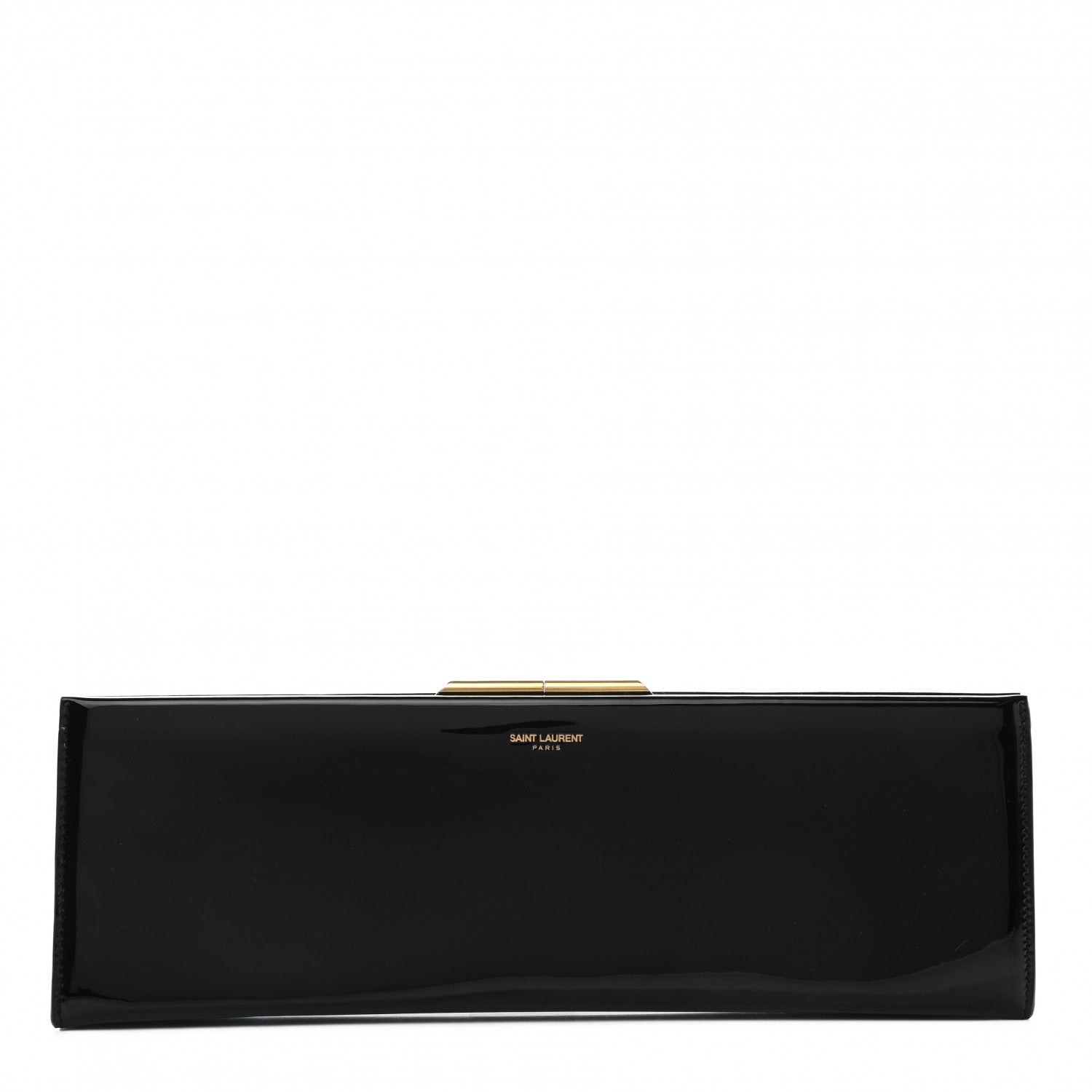 Saint Laurent Patent Midnight Clutch Black 1 of 6
