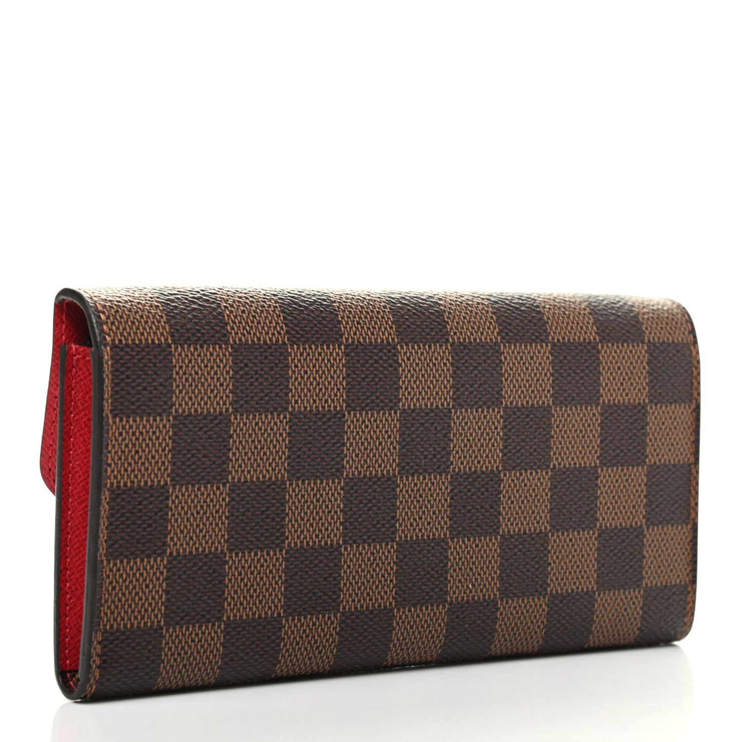 Damier Ebene Emilie Wallet Red