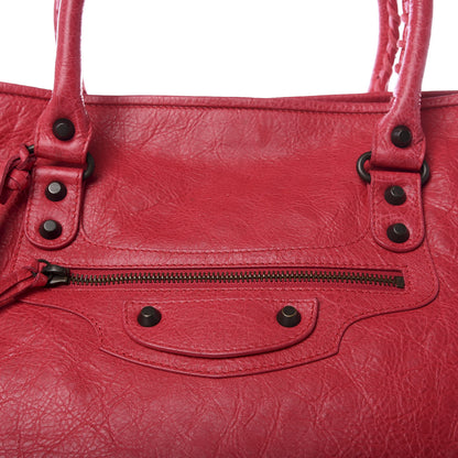 Balenciaga Agneau Classic Hardware Large Sunday Tote Rose Thulian 9 of 9