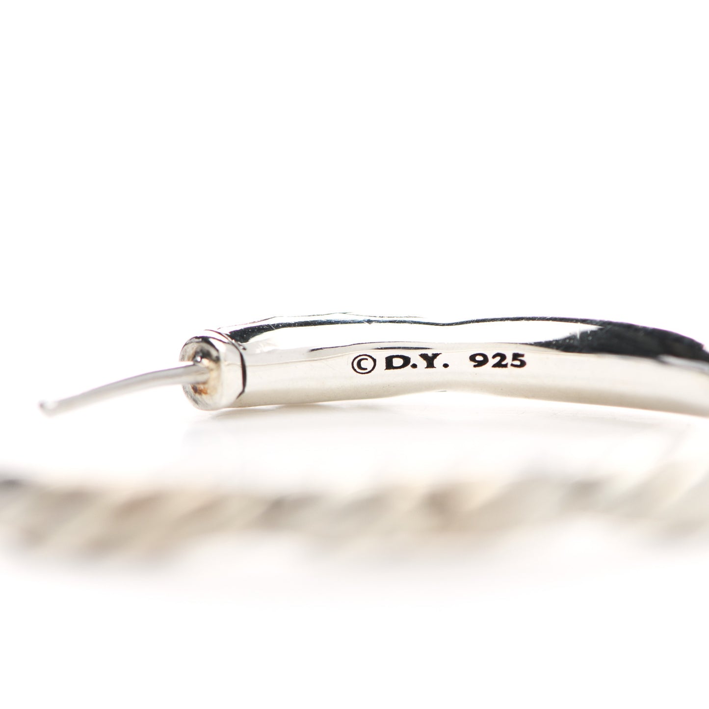 Sterling Silver Diamond Tides Hoop Earrings