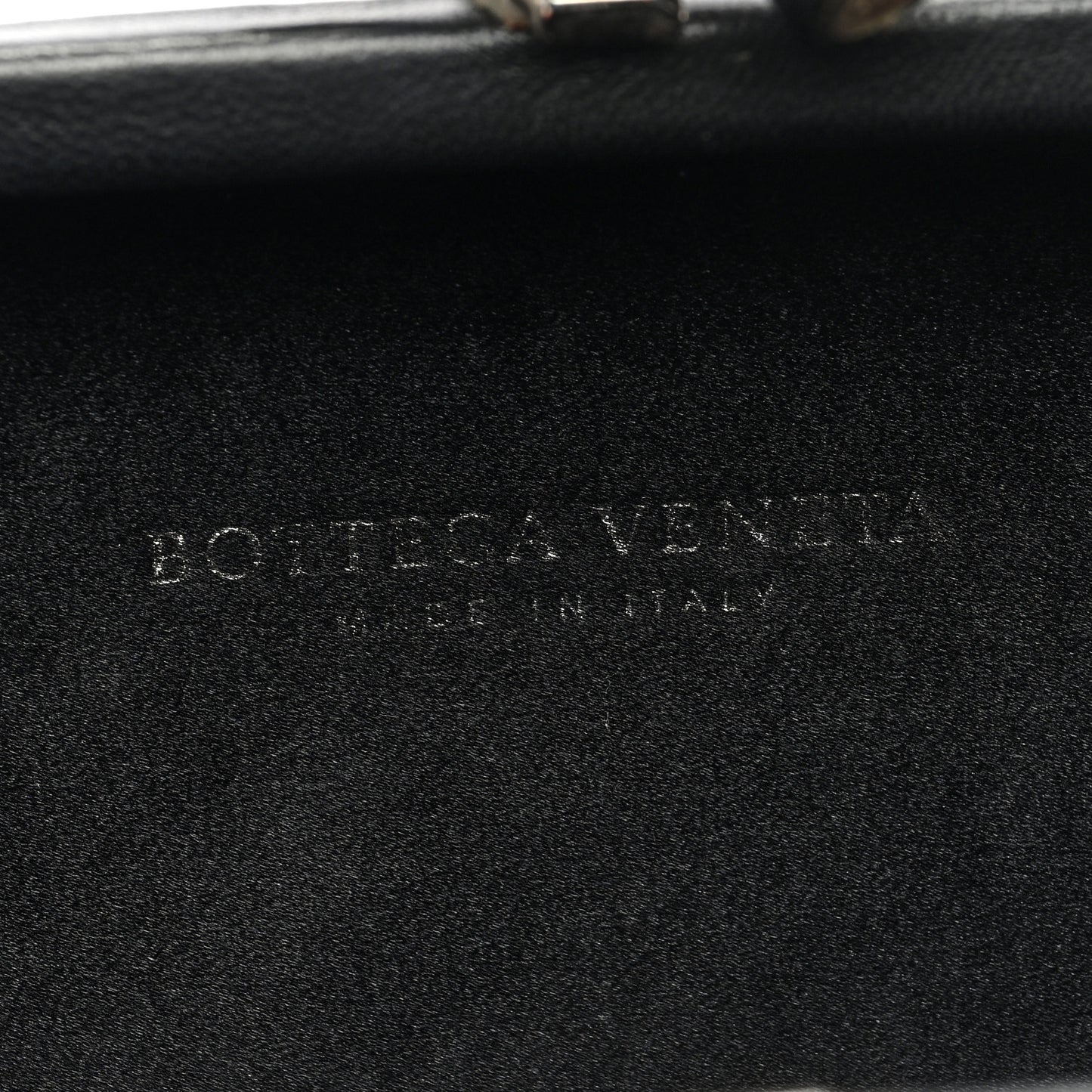 Satin Intreccio Impero Knot Clutch Black