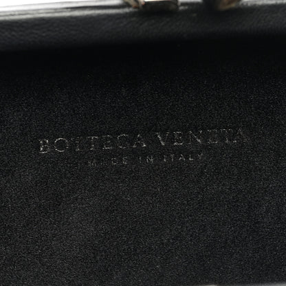 Bottega Veneta Satin Intreccio Impero Knot Clutch Black 6 of 7