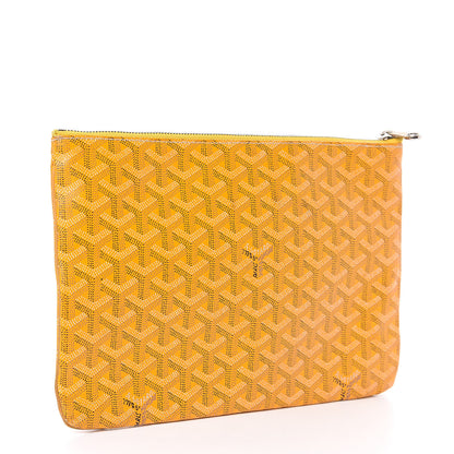 Goyard Goyardine Senat Pochette MM Yellow 3 of 12