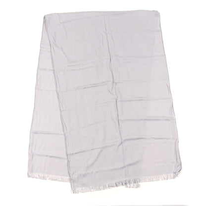 Hermes Cashmere Silk New Libris Stole Gris Nuage 2 of 3