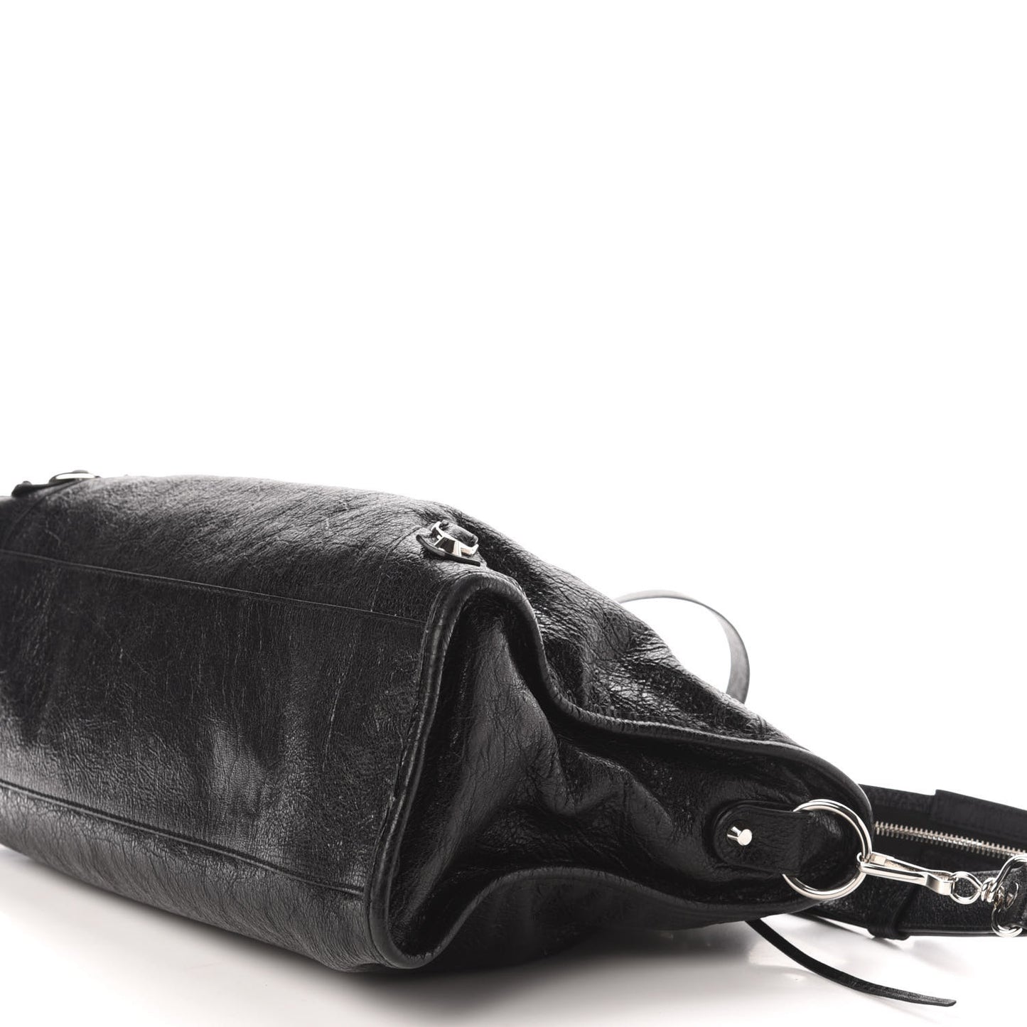 Agneau Classic Silver Hardware City Black