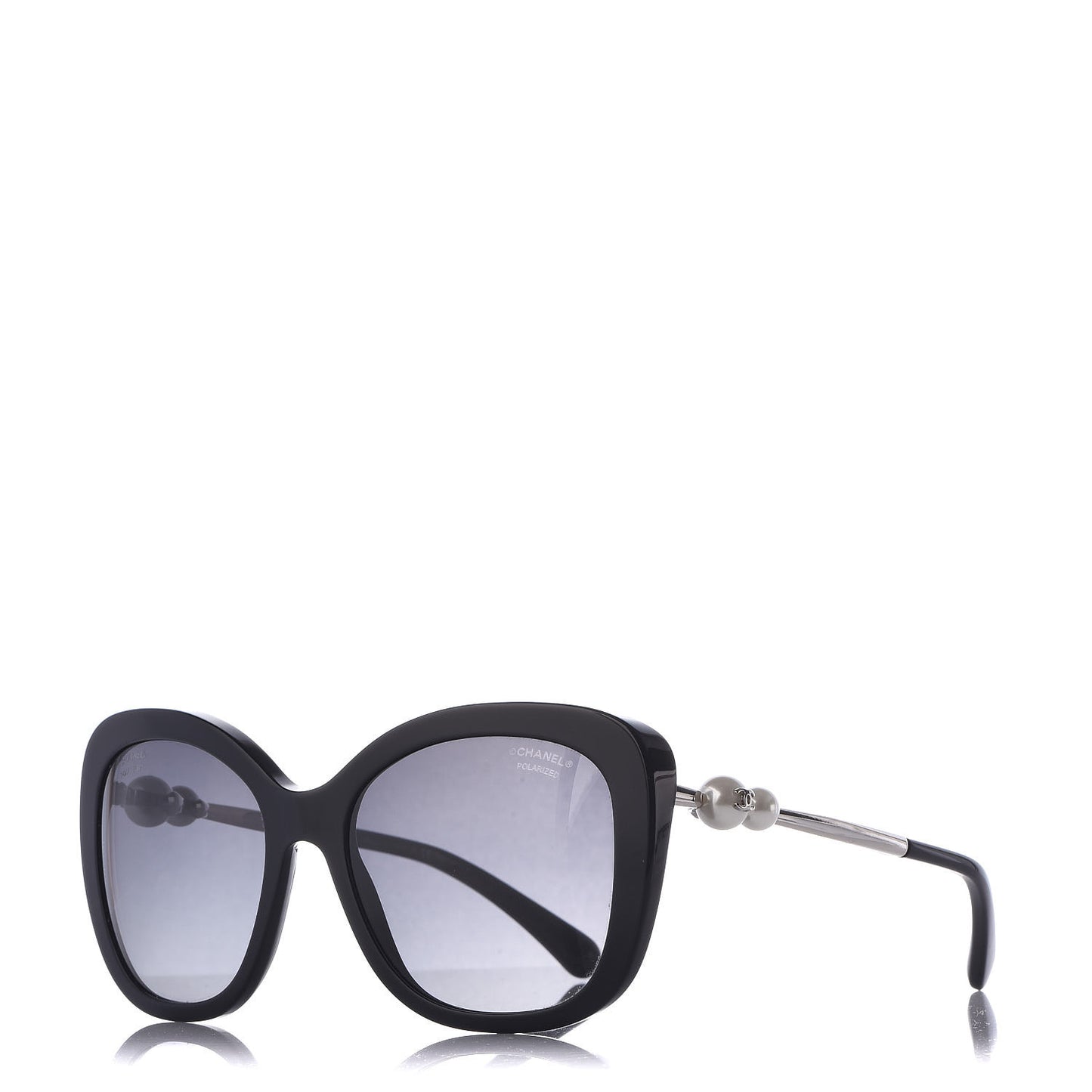 Acetate Butterfly Winter Pearl Sunglasses 5339-H Black