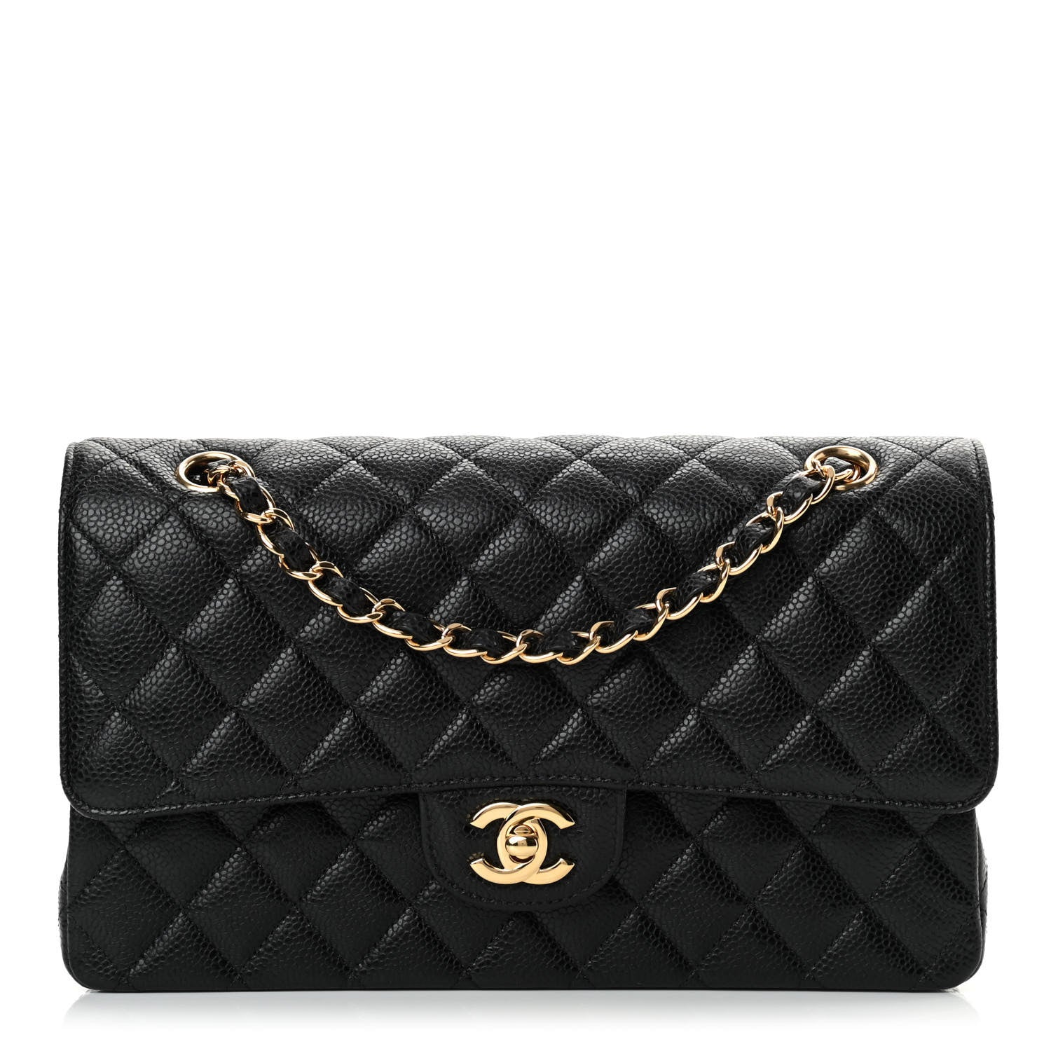 Chanel Caviar Quilted Medium Double Flap Black 1 of 11
