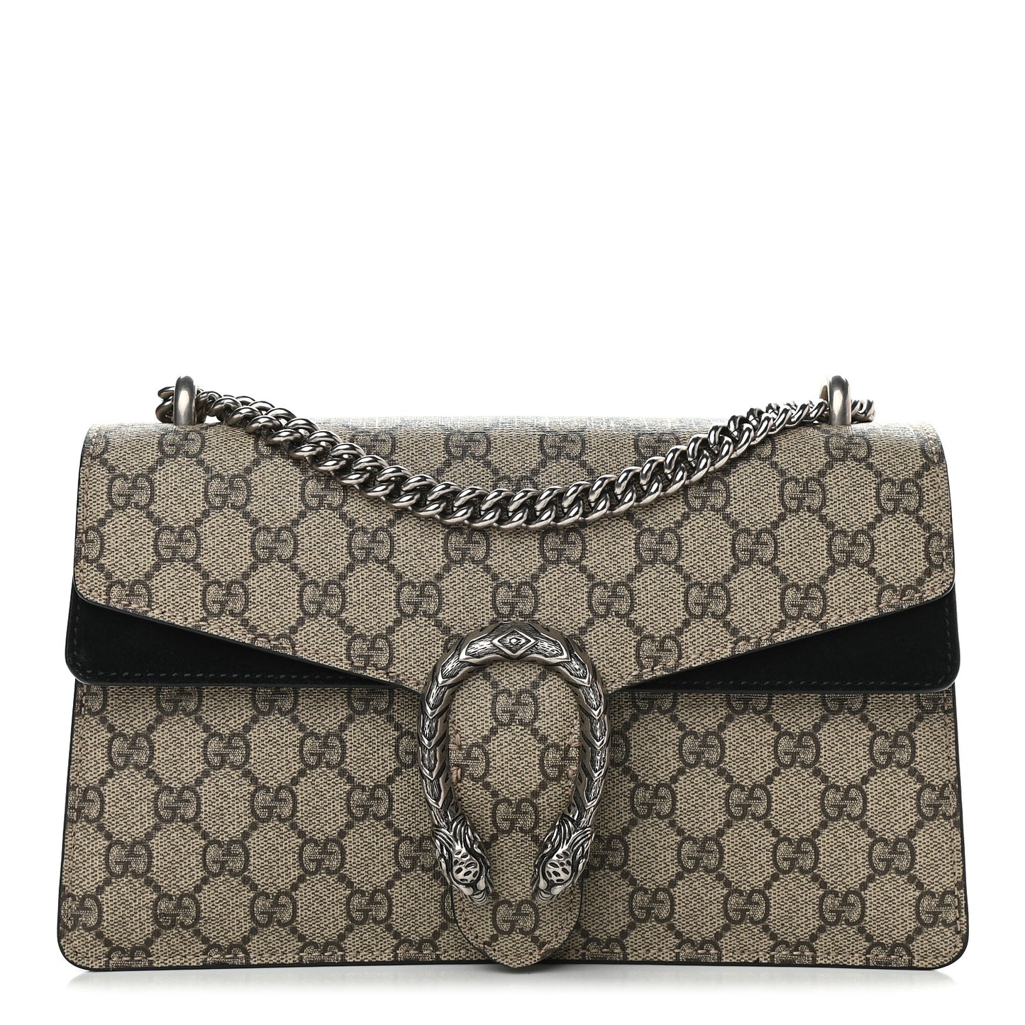 GG Supreme Monogram Small Dionysus Shoulder Bag Black