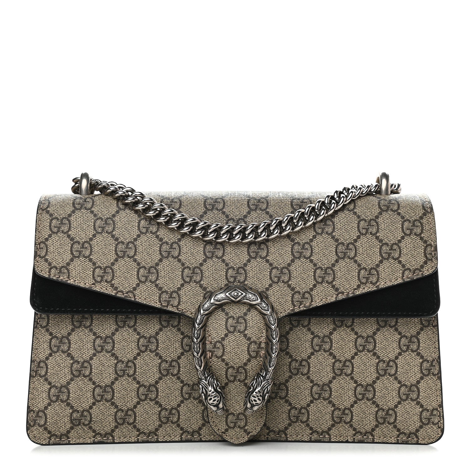 Gucci GG Supreme Monogram Small Dionysus Shoulder Bag Black 1 of 11
