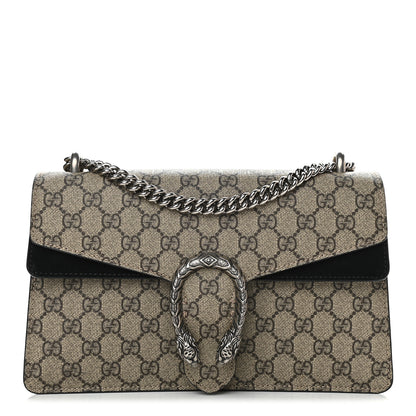 Gucci GG Supreme Monogram Small Dionysus Shoulder Bag Black 1 of 11