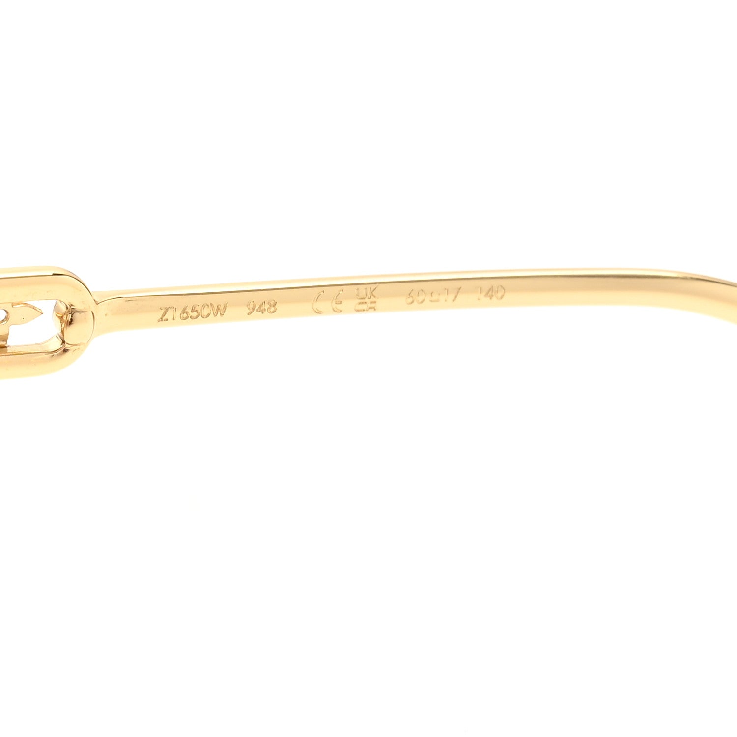 Louis Vuitton Metal My LV Chain Round Sunglasses Z1650W Gold 8 of 9