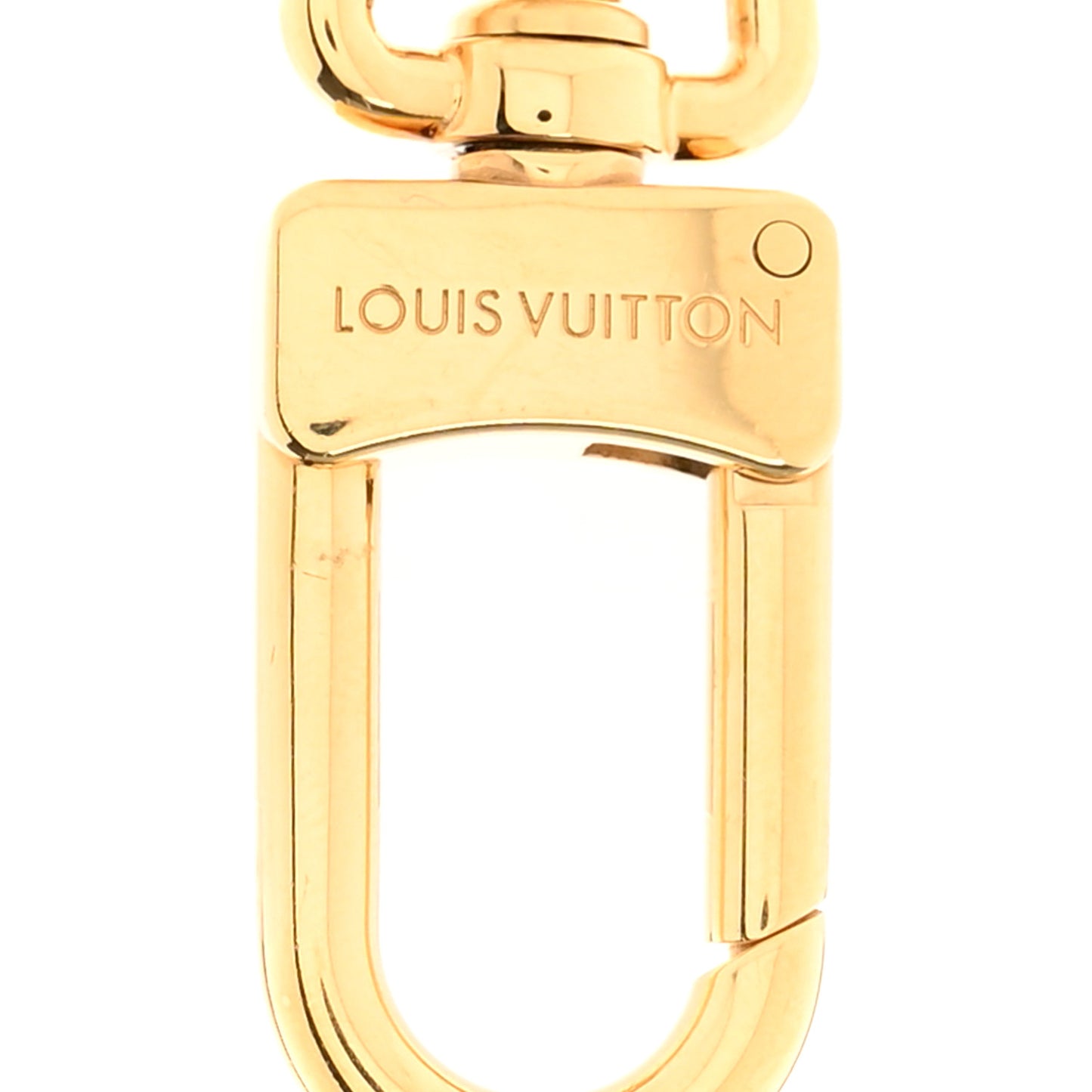 Metal Monogram Epi Spring Street Bag Charm Key Holder Gold