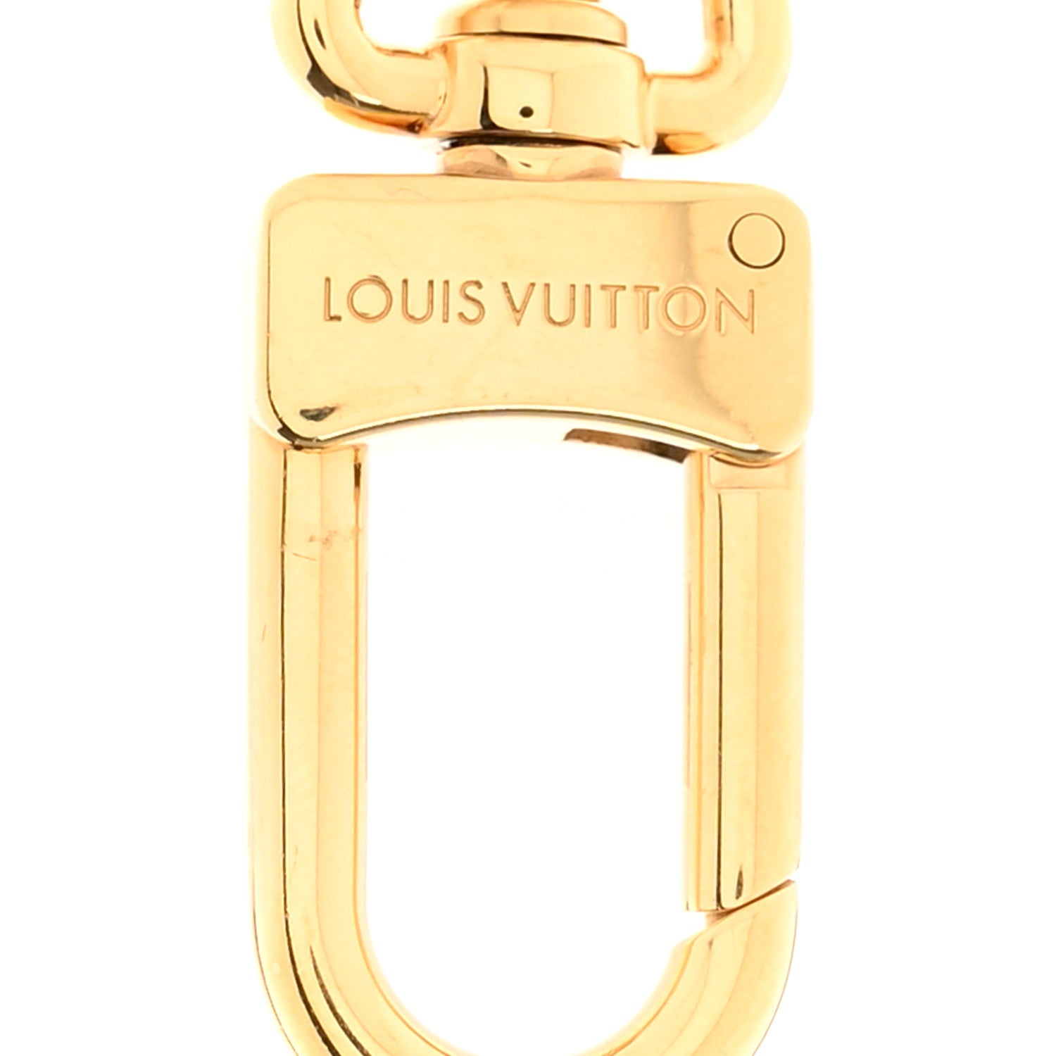 Louis Vuitton Metal Monogram Epi Spring Street Bag Charm Key Holder Gold 3 of 4