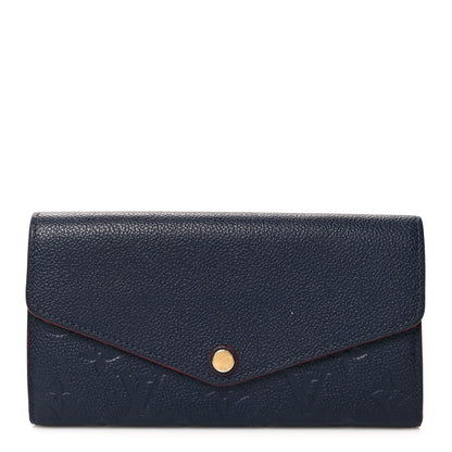 Louis Vuitton Empreinte Sarah Wallet NM Marine Rouge 1 of 8