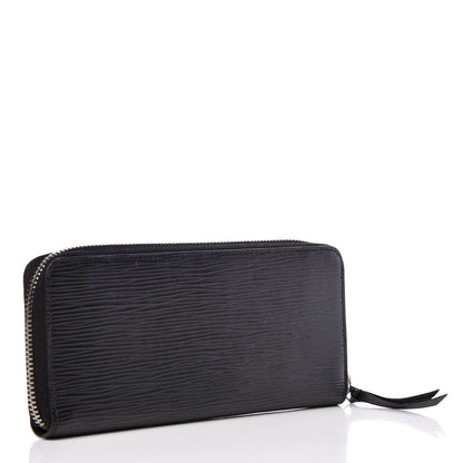 Louis Vuitton Epi Clemence Wallet Black 3 of 7