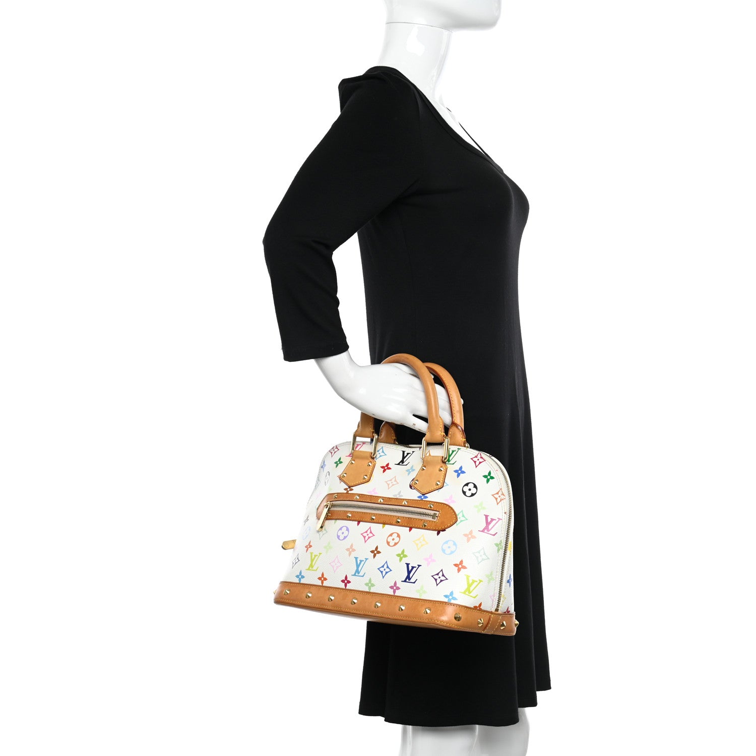 Louis Vuitton LOUIS VUITTON Monogram Multicolor Alma PM White 2 of 22