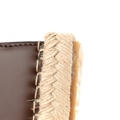 Jacquemus Smooth Calfskin Raffia Le Chiquito Moyen Corado Brown 13 of 15