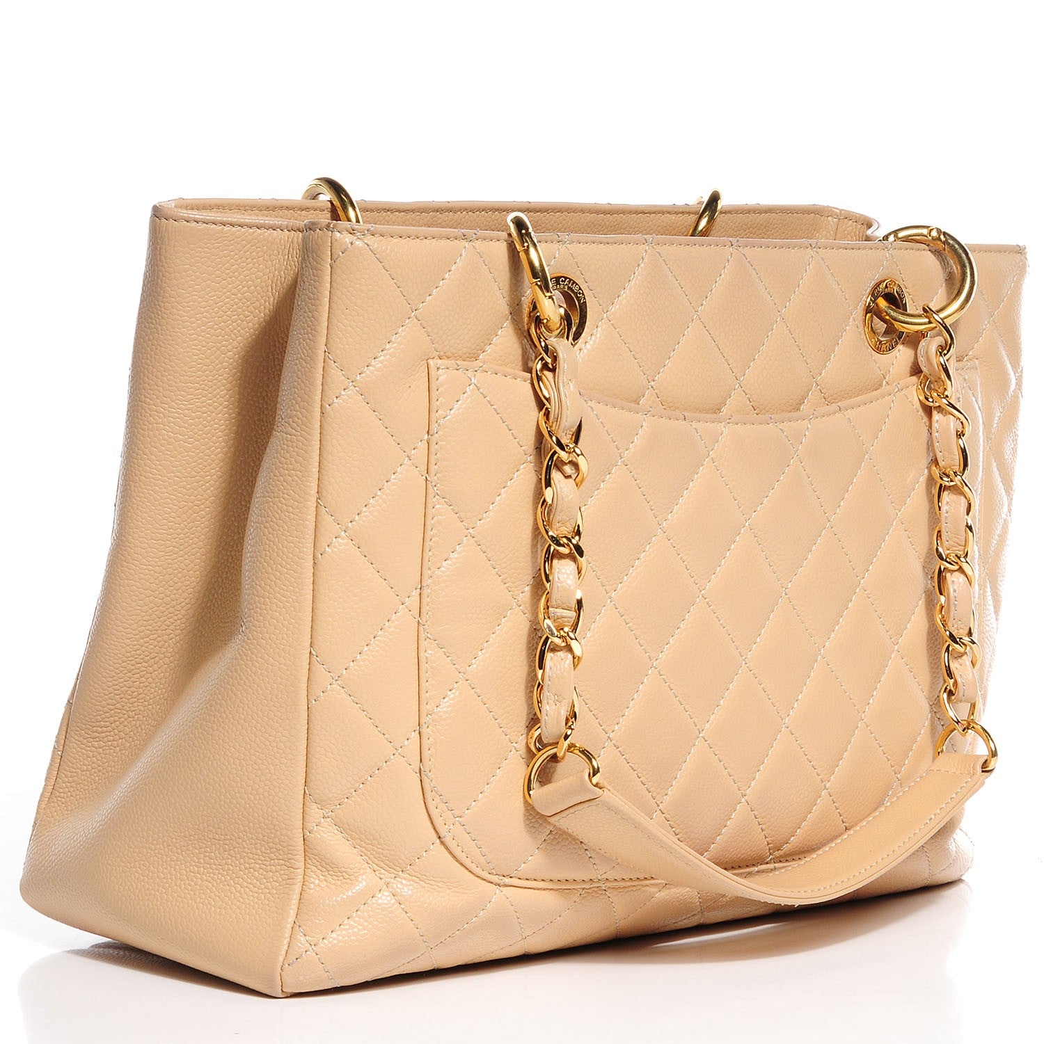 Chanel Caviar Grand Shopping Tote GST Beige Clair 3 of 8