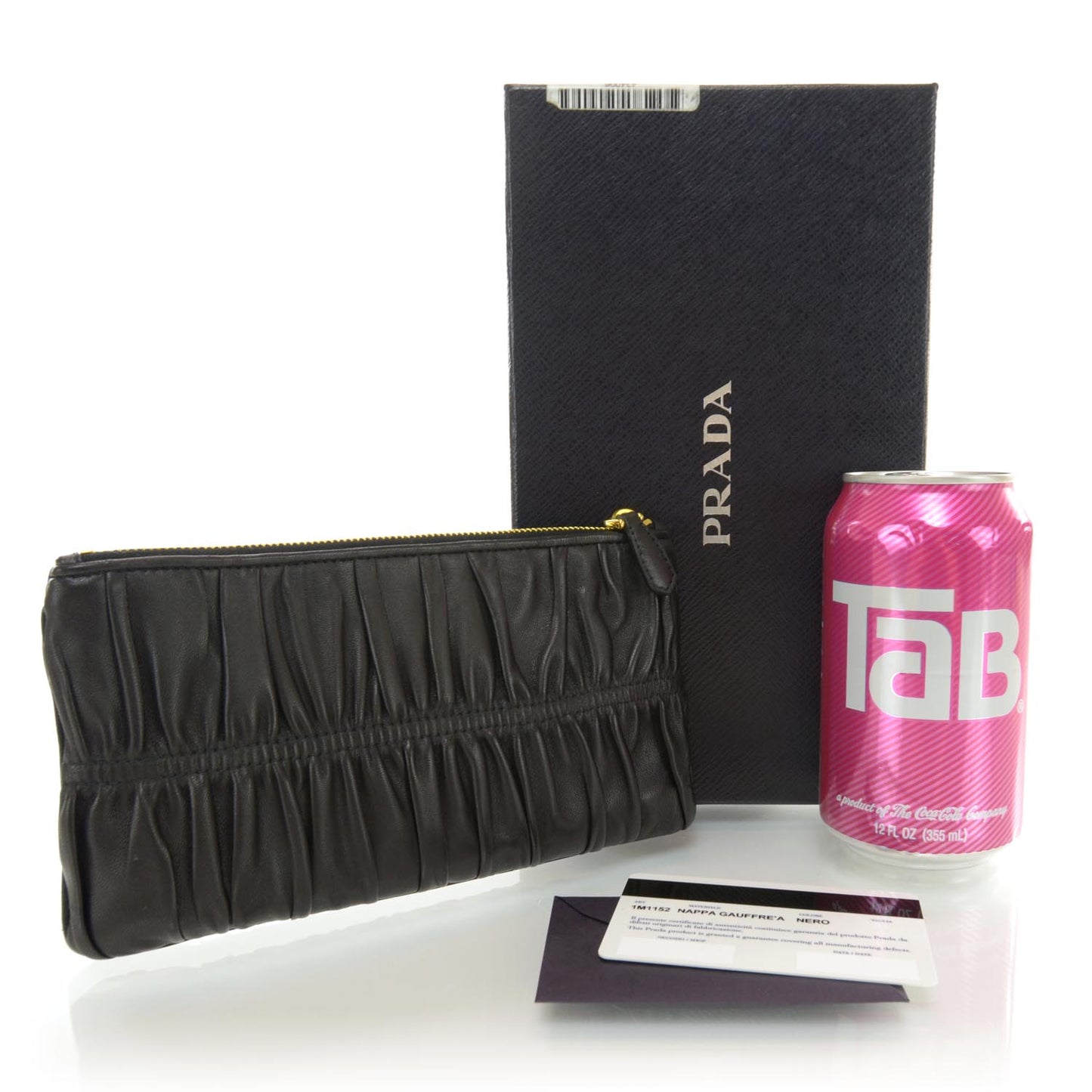 Nappa Gaufre Pouch Nero Black