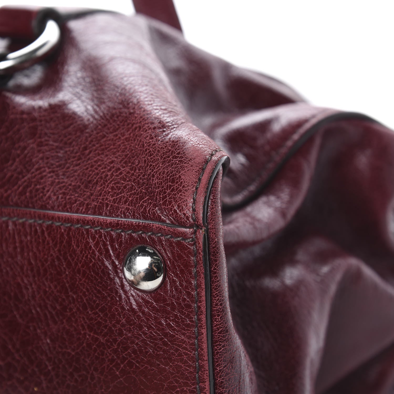 Miu Miu Vitello Shine Tote Amaranto 13 of 15