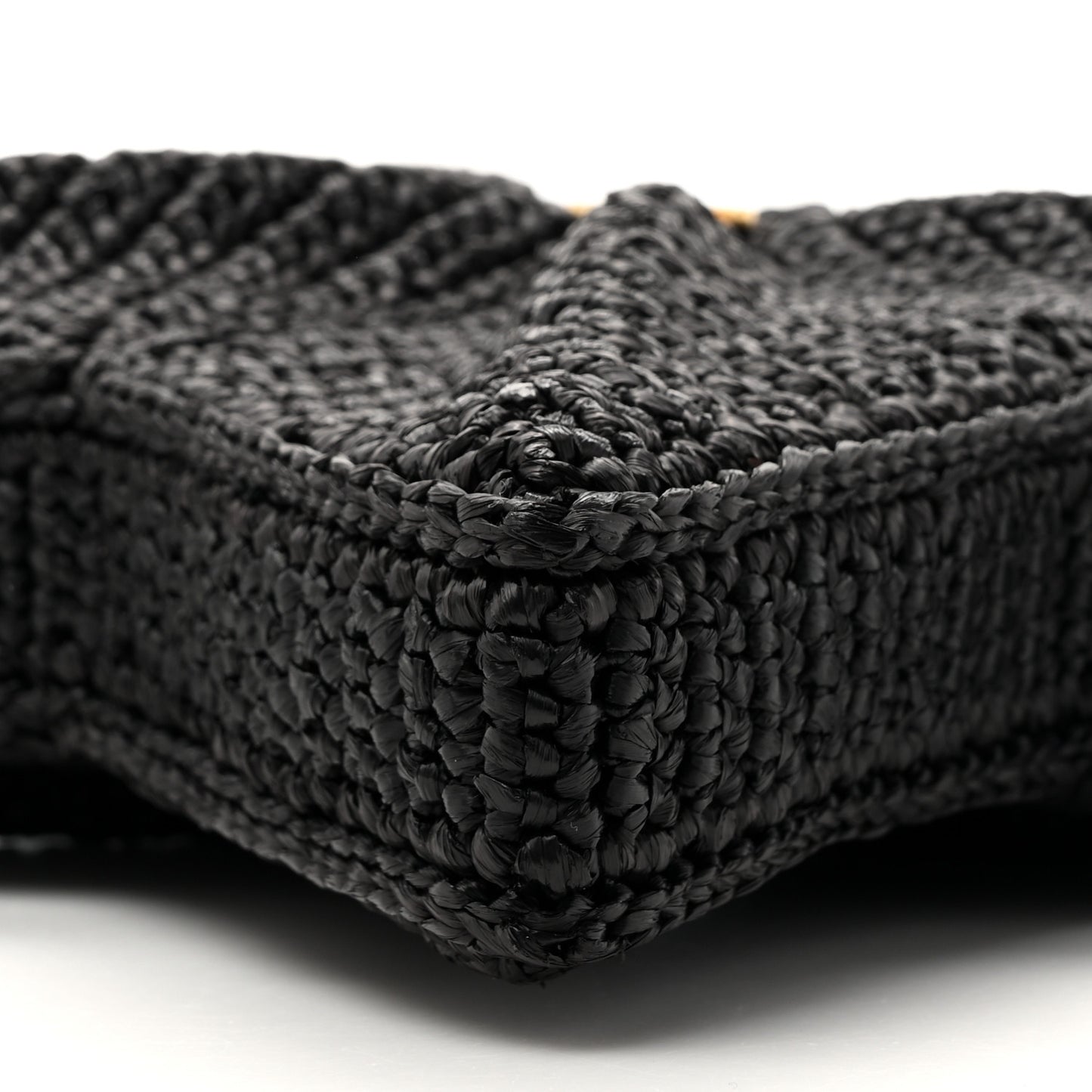 Raffia Star Coco Beach Bag Black