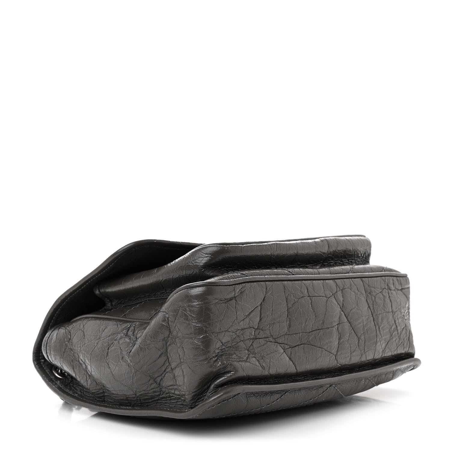 Saint Laurent Crinkled Calfskin Matelasse Monogram Medium Niki Chain Satchel Faggio 4 of 10